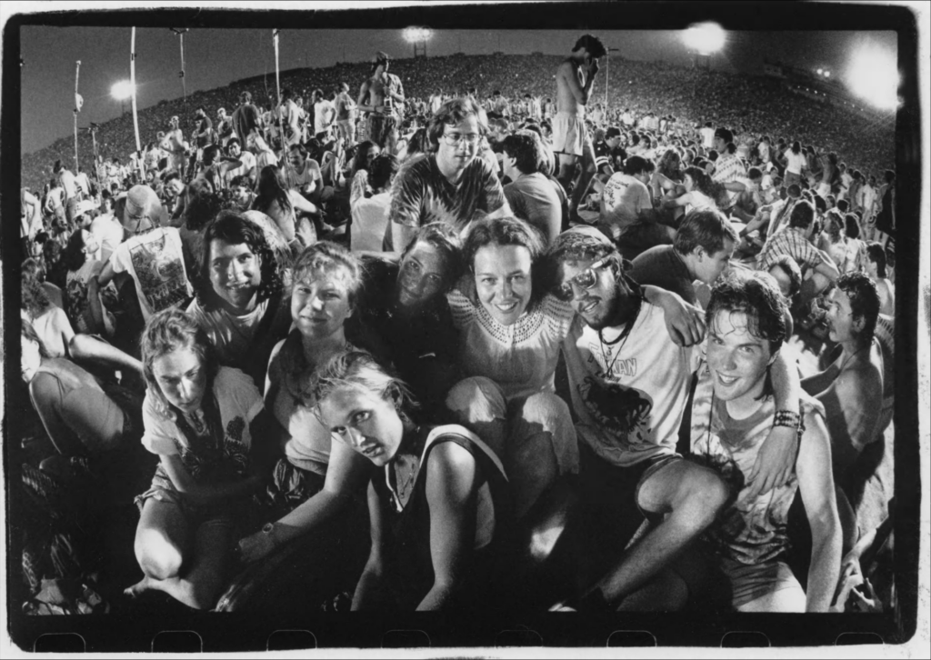 Rebecca Adams and UNCG students, summer 1989